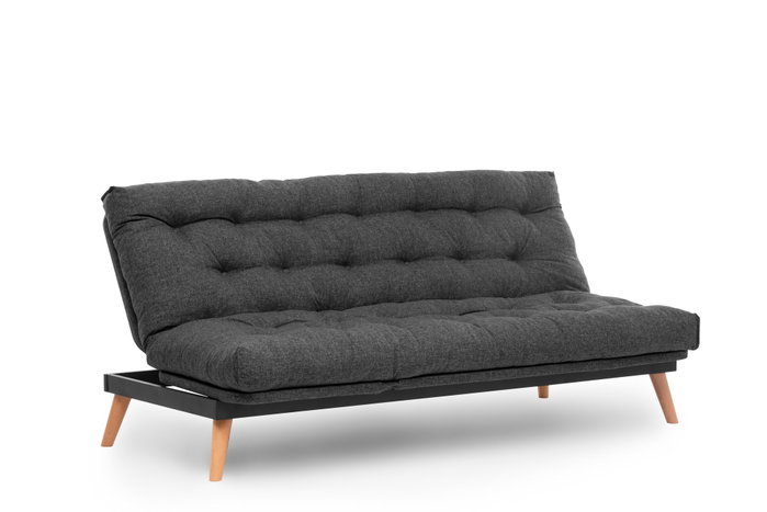 Atelier Del Sofa Saki - Sofá cama de 3 plazas Gris oscuro